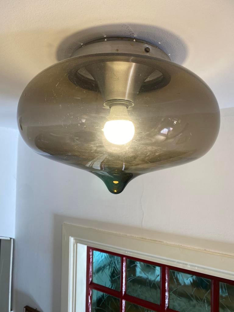 Vintage Dijkstra Druppel lamp, Huis en Inrichting, Lampen | Hanglampen, Ophalen, Zo goed als nieuw, Minder dan 50 cm
