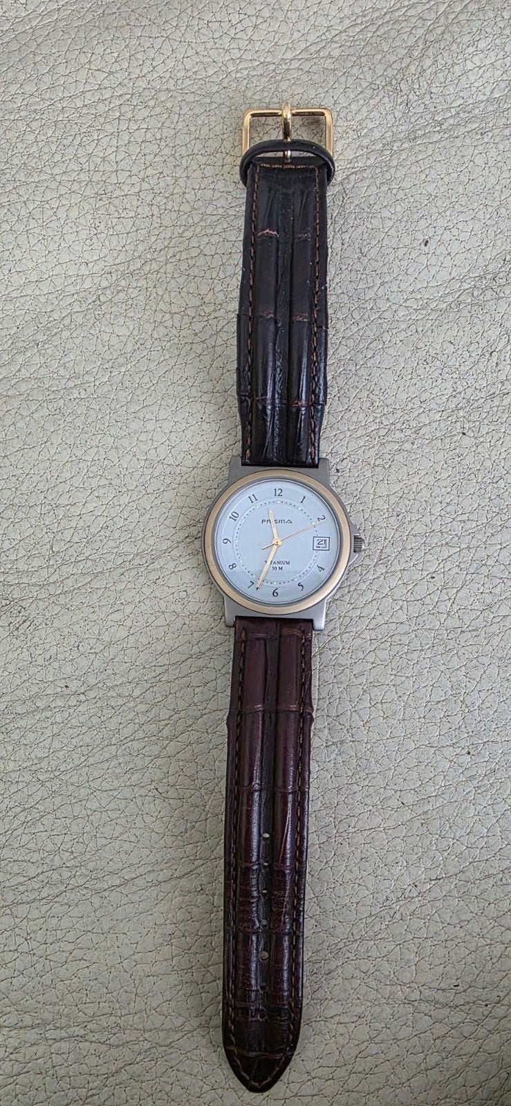 Prisma titanium horloge, Ophalen of Verzenden, Zo goed als nieuw, Overige merken