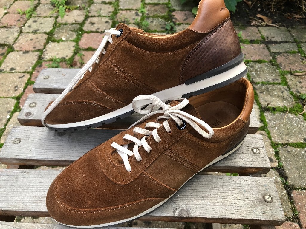 van lier sneakers 43 cognac, Bruin, Ophalen of Verzenden, Sneakers of Gympen, Gedragen