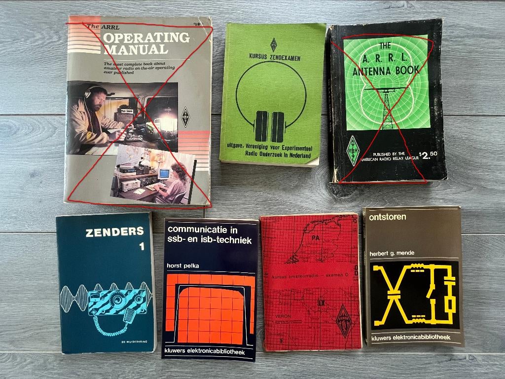 7 Nostalgische boeken voor de zendamateur, Ophalen of Verzenden, Gebruikt, Zender en Ontvanger