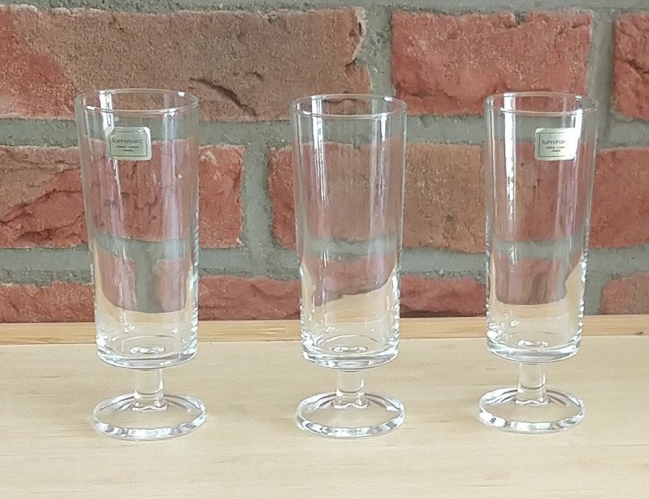 franse vintage Luminarc champagne glazenset, volgnr 75, Ophalen of Verzenden, Zo goed als nieuw, Overige typen