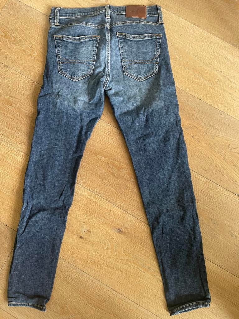Hollister Super Skinny Jeans W29 L32 - Gedragen, Ophalen of Verzenden, Zo goed als nieuw, Blauw, W32 (confectie 46) of kleiner