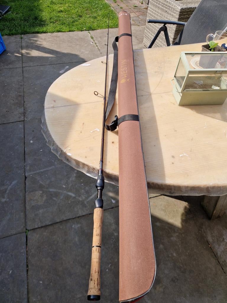W4 vertical jigging 185    14 tot 28 gram, Ophalen of Verzenden, Zo goed als nieuw, Werphengel
