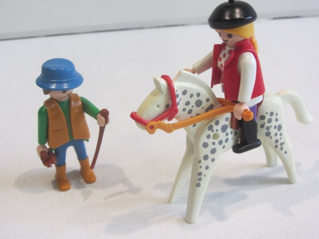 Playmobil 3763 Vintage Amazone Rijles Paard, Ophalen of Verzenden, Gebruikt, Complete set