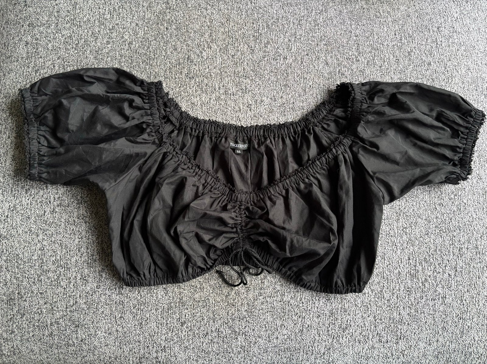 Stockerpoint zwarte dirndl blouse, Maat 42/44 (L), Ophalen of Verzenden, Kleding, Overige thema's