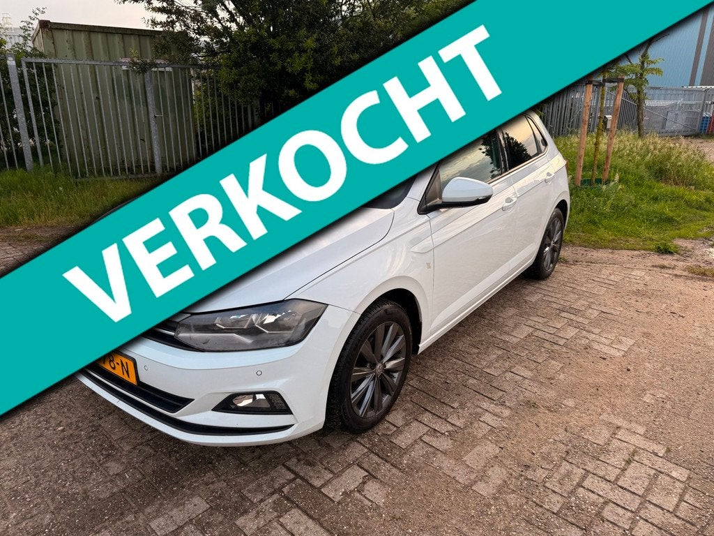 Volkswagen Polo 1.0 TSI 95pk Navi |Cruise| Leder |P.sensoren, Voorwielaandrijving, Wit, Bedrijf, Handgeschakeld
