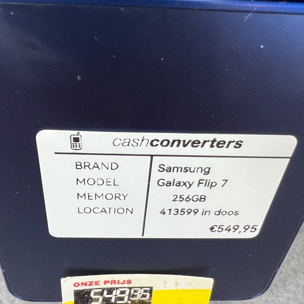 Samsung Galaxy Flip 7 | 256GB | blauw | in doos | 413599, Gebruikt, Blauw, Touchscreen, Ophalen of Verzenden