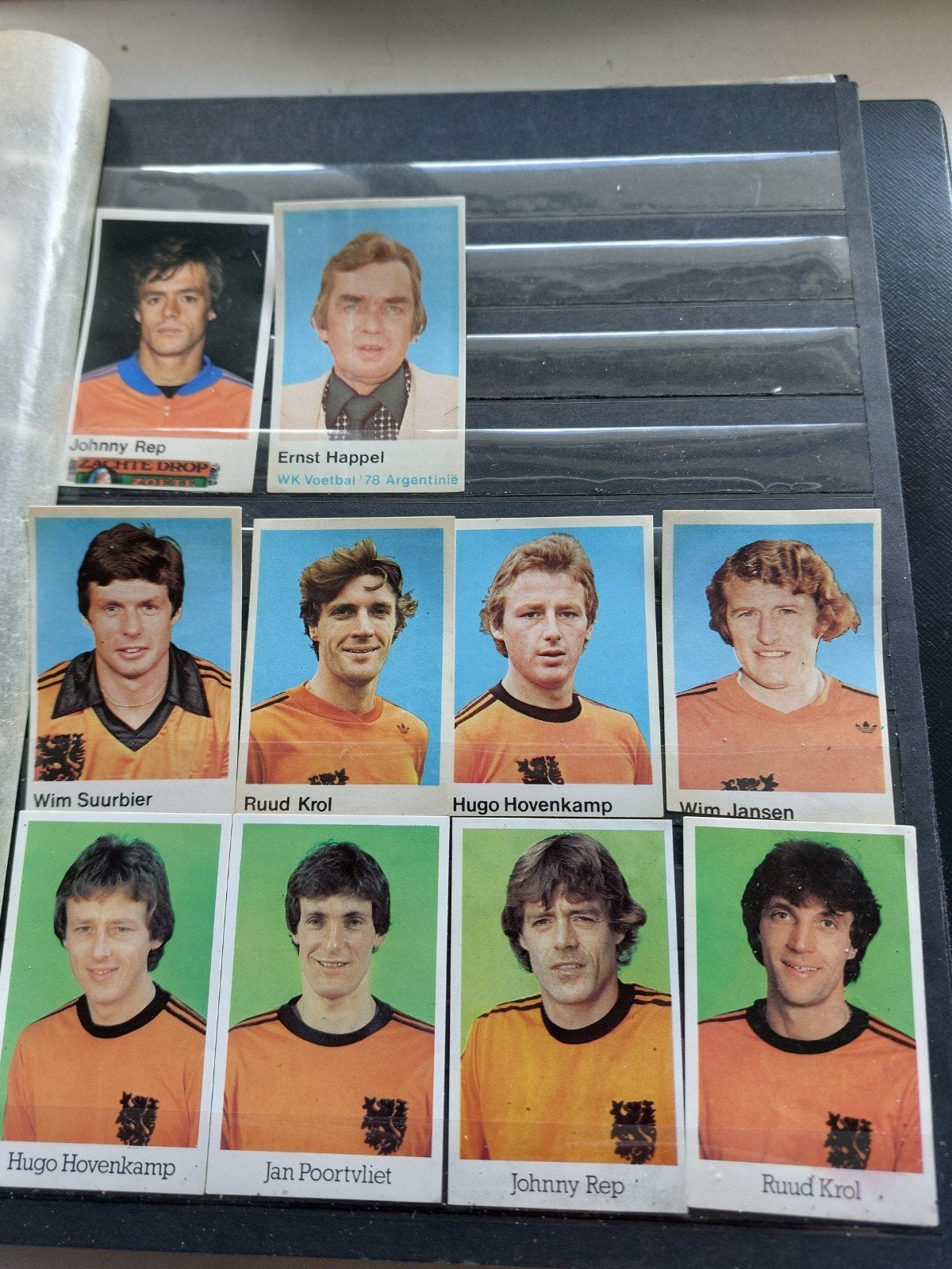 ek80 HEMA voetbalplaatjes en wk 78 kortekaas, Verzenden, Gebruikt, Overige binnenlandse clubs, Spelerskaart