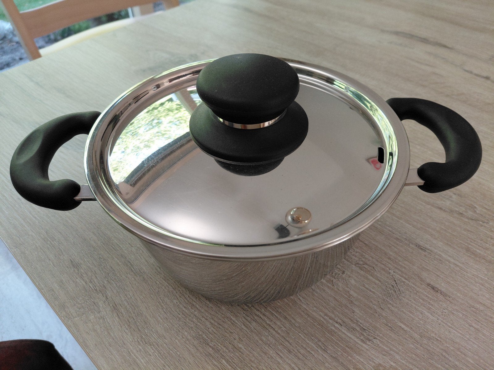 Pan 1.5L Hema, Gebruikt, Ophalen of Verzenden, Rvs, Kookpan