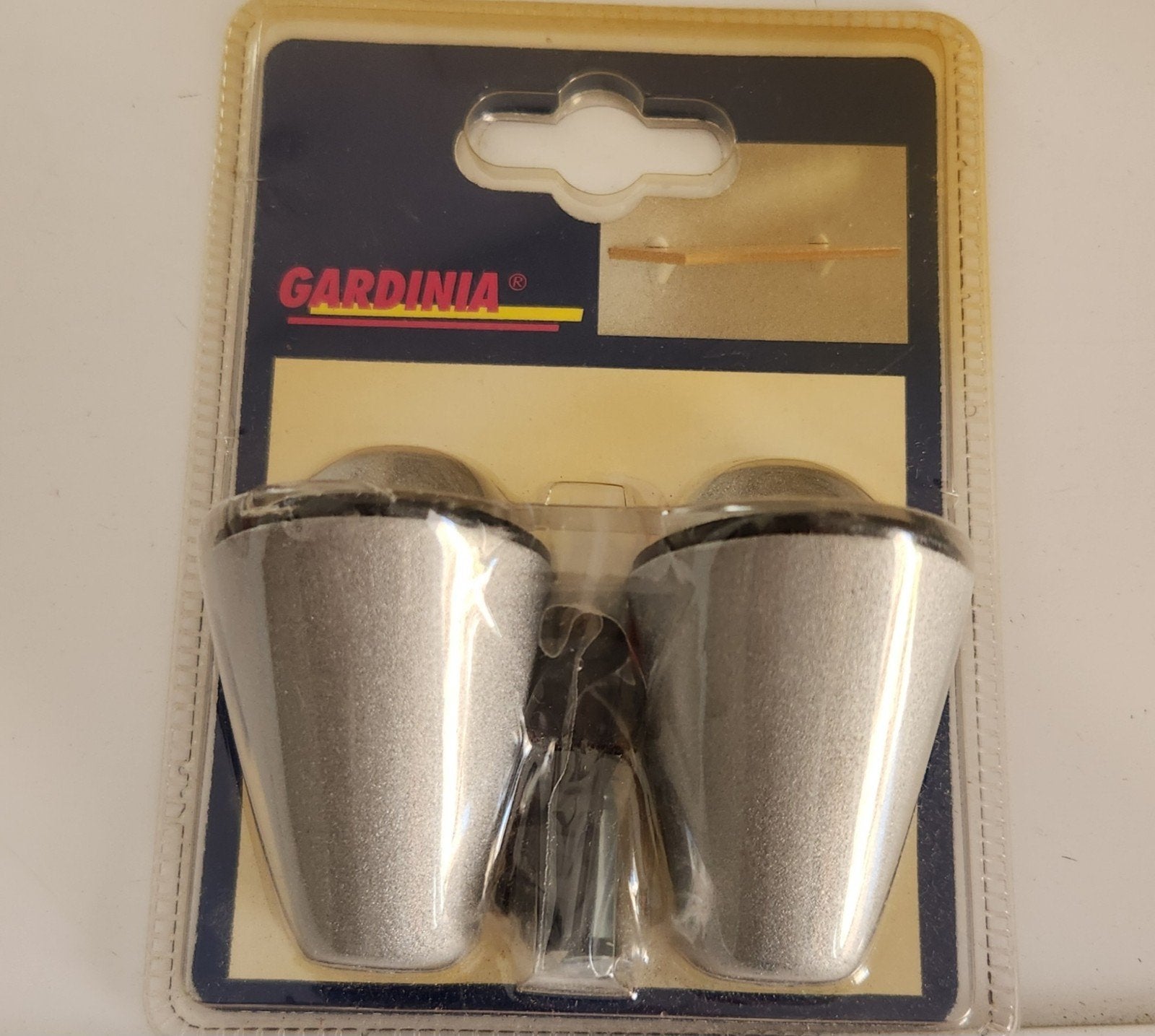 GARDINIA boekenplankhouders - Nieuw in verpakking, Ophalen, Nieuw, Zilver, Metaal