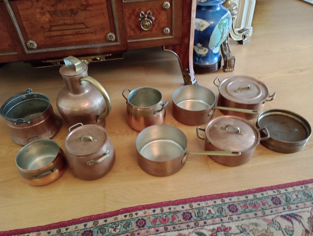 koperen pannen, Antiek en Kunst, Antiek | Koper en Brons, Ophalen, Koper