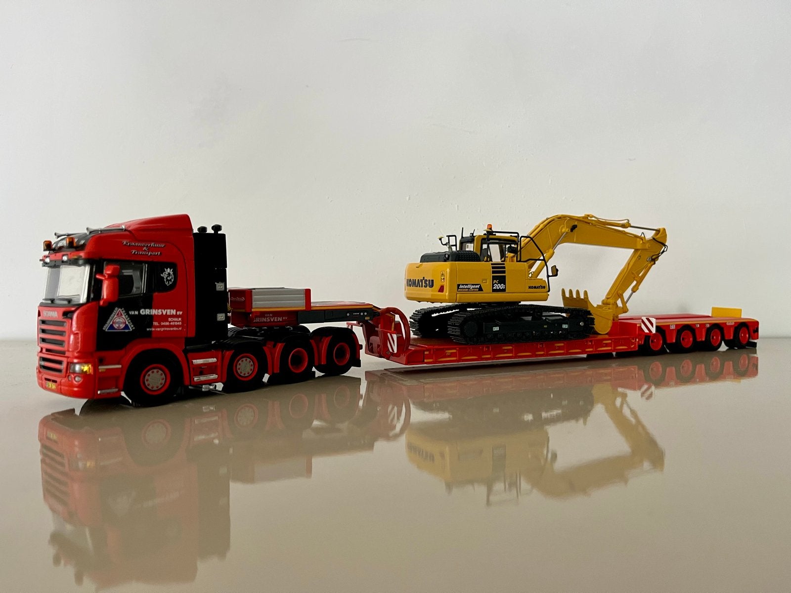 WSI Scania R580 Van Grinsven met Nooteboom dieplader, Ophalen of Verzenden, Nieuw, Bus of Vrachtwagen, Wsi
