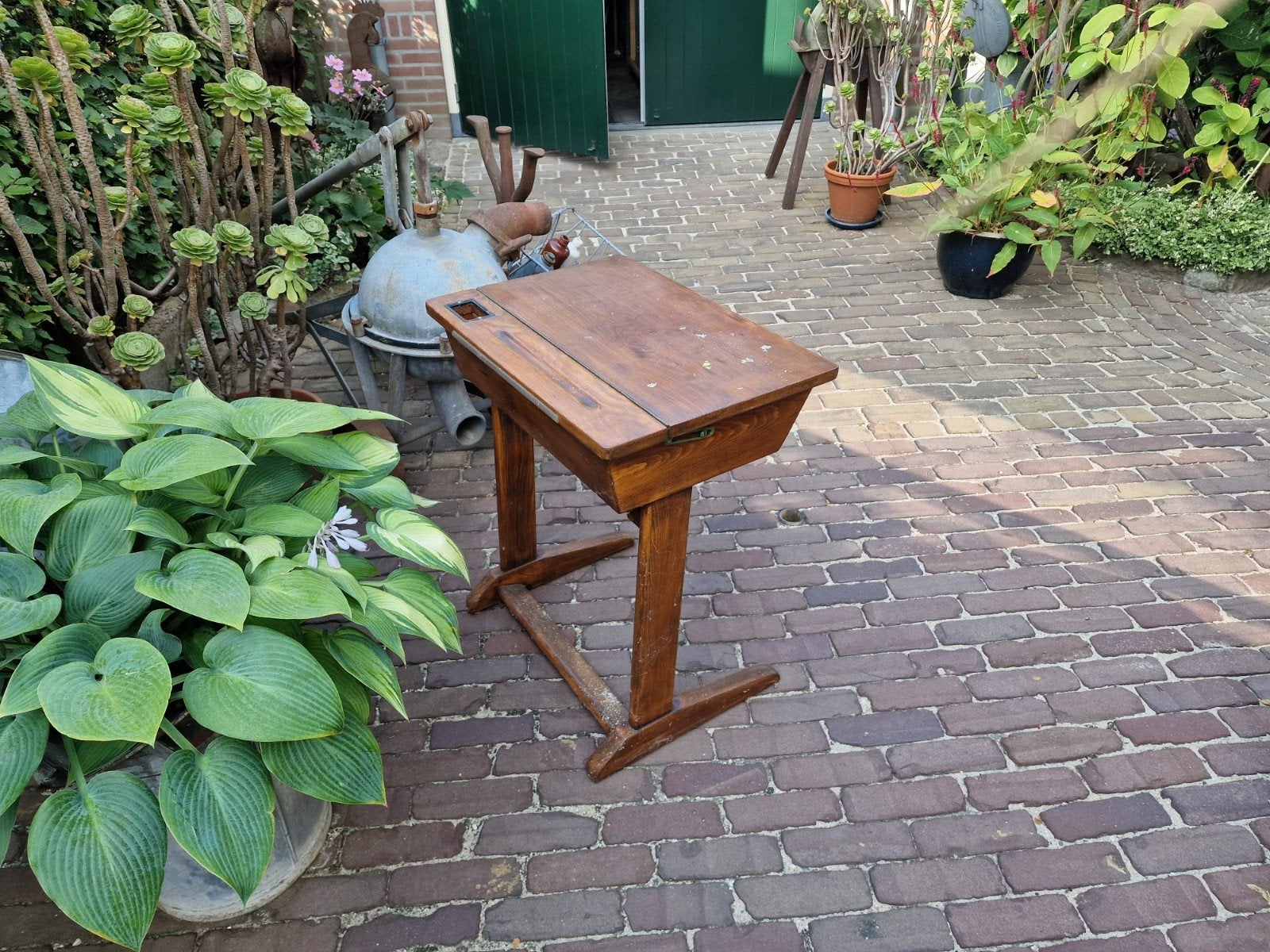 Oud lessenaartje / schoolbankje, Ophalen of Verzenden