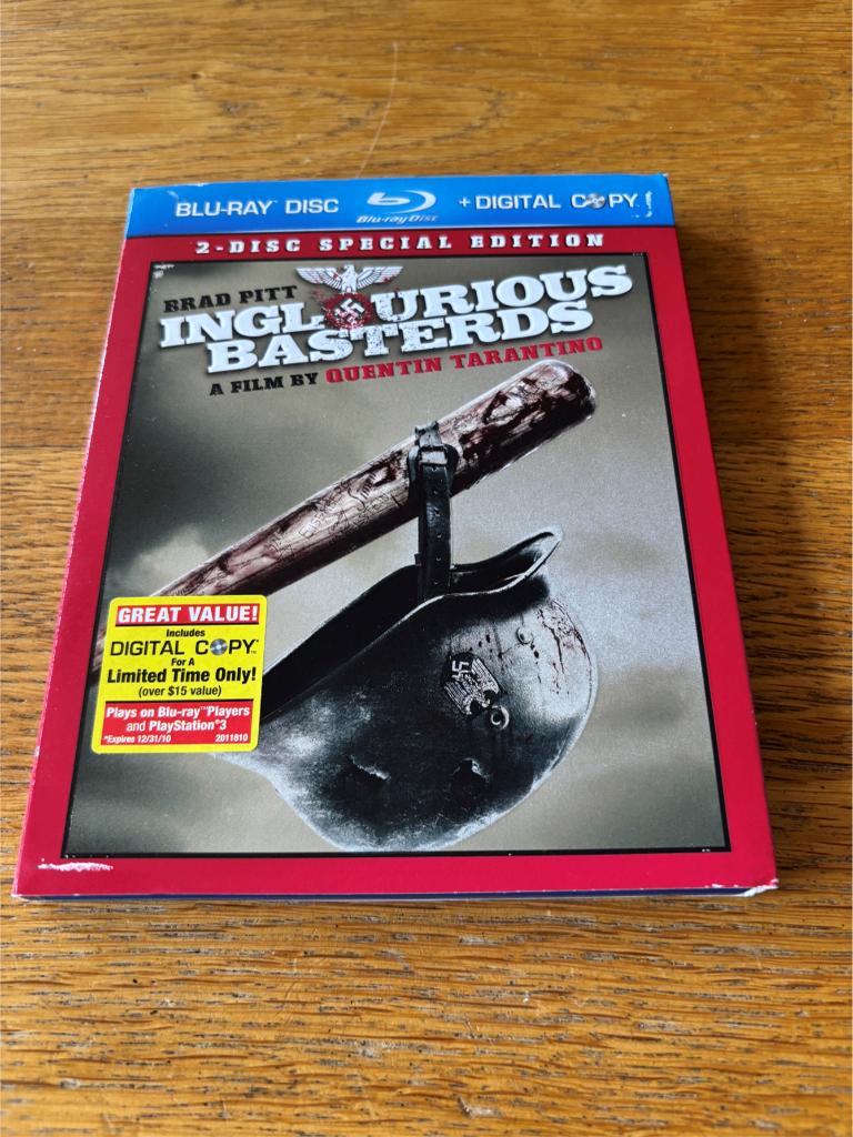 Blu-ray + Dvd Inglourious Basterds - N-NLO, Ophalen of Verzenden, Gebruikt, Actie