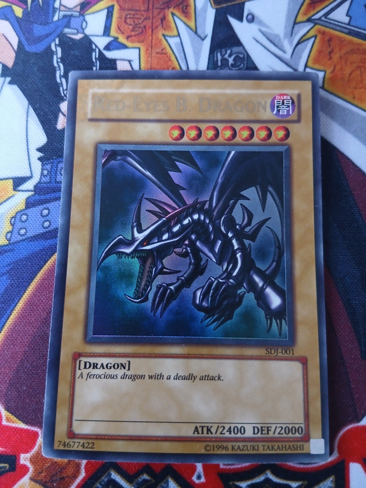 Red-Eyes Black Dragon Ultra Rare SDJ Starter Deck: Joey YGO, Ophalen of Verzenden, Zo goed als nieuw, Foil