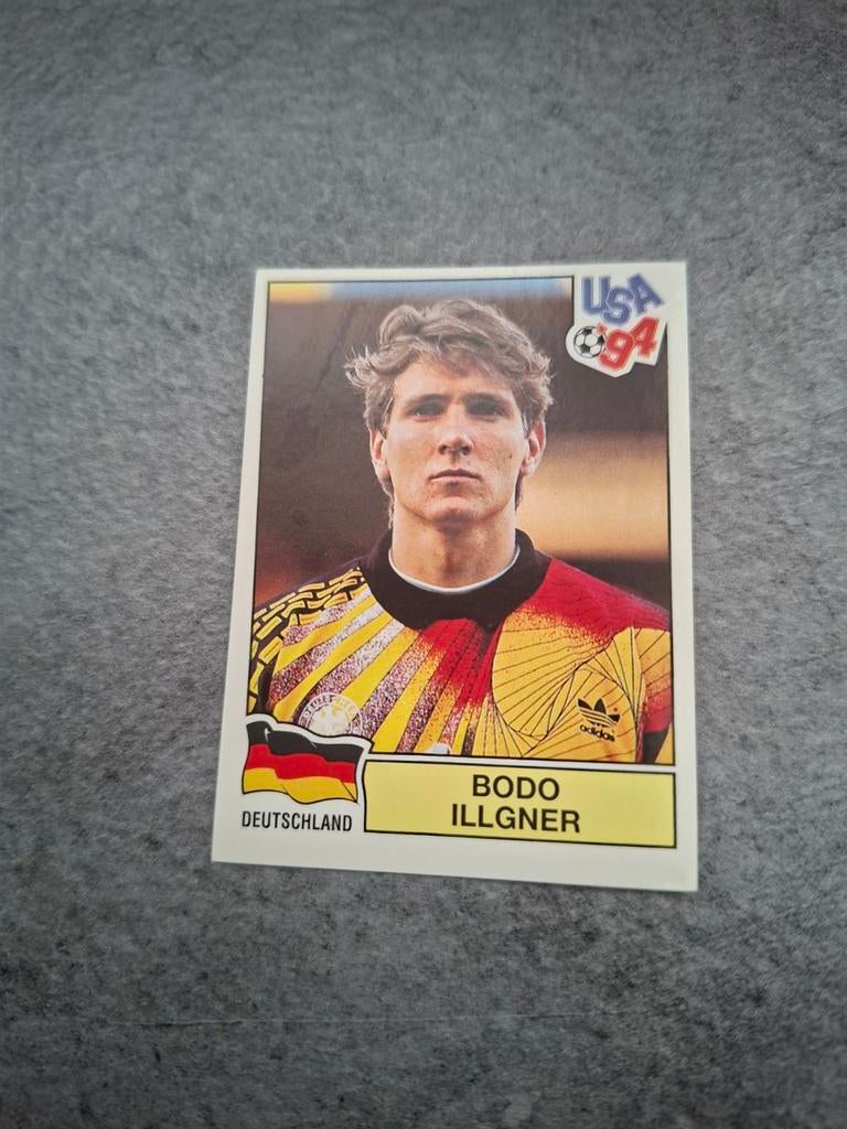 Panini sticker WK 94 USA. Keeper Bodo Illgner Duitsland., Verzenden, Zo goed als nieuw, Sticker