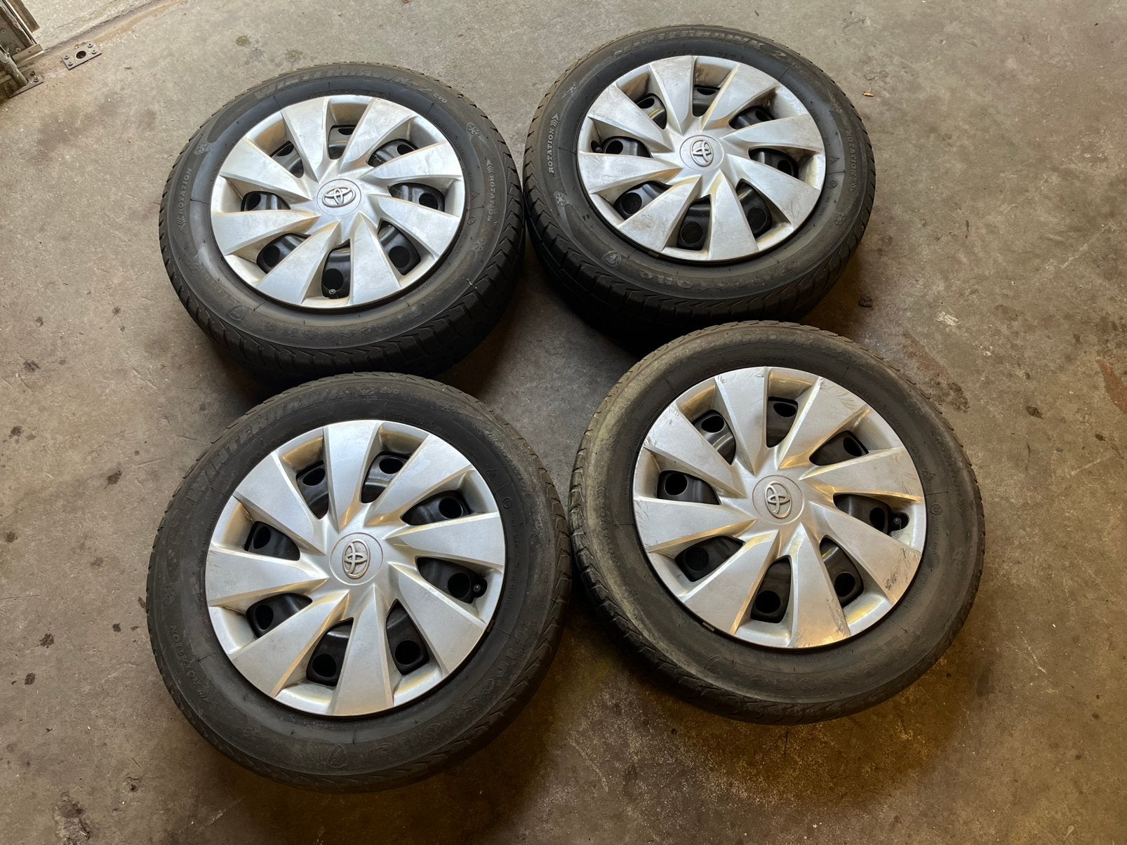 Winterbanden op stalen velg Toyota Aygo, Ophalen, Gebruikt, Toyota
