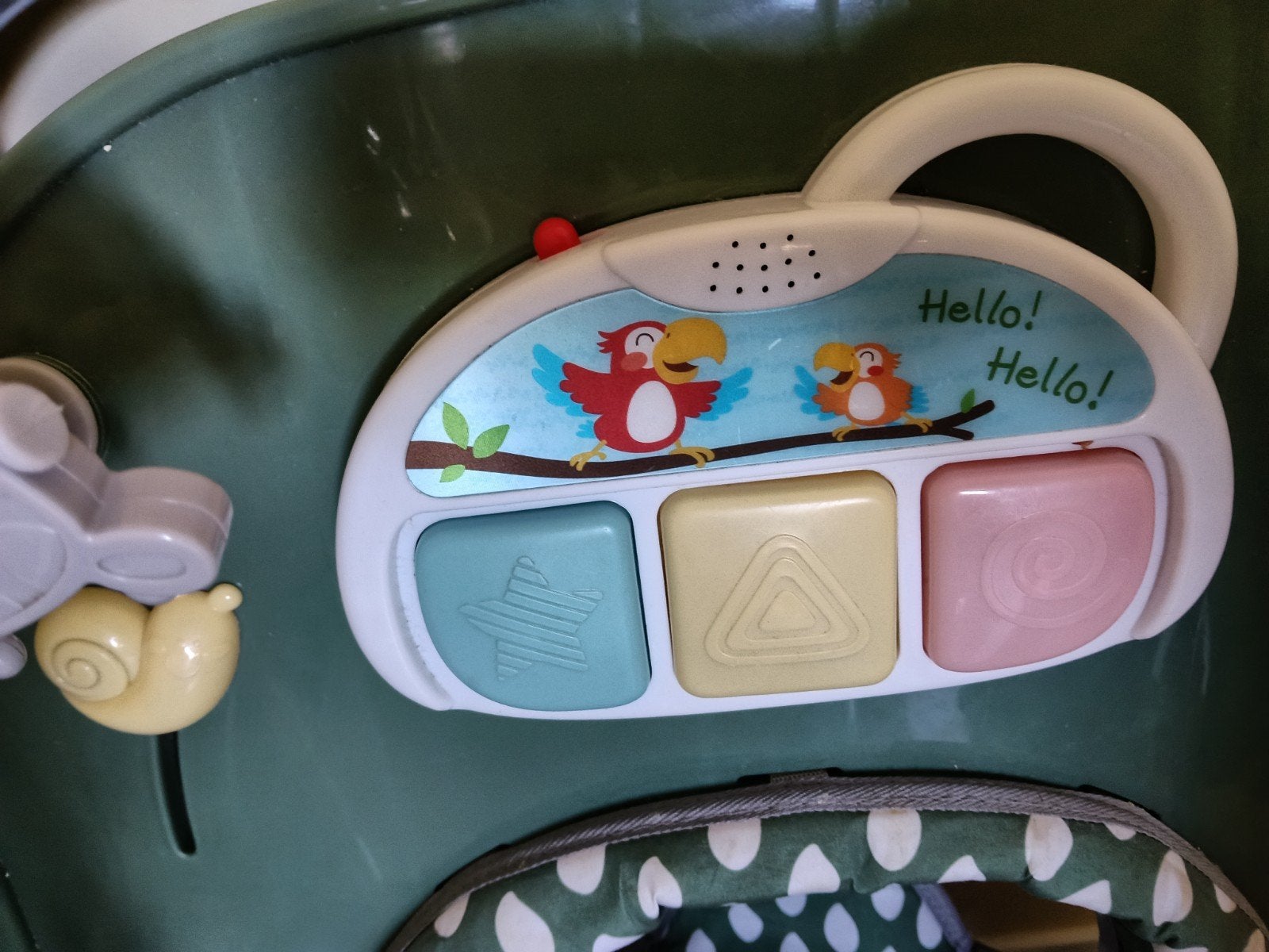 Babywalker met speelpaneel en geluid, Ophalen