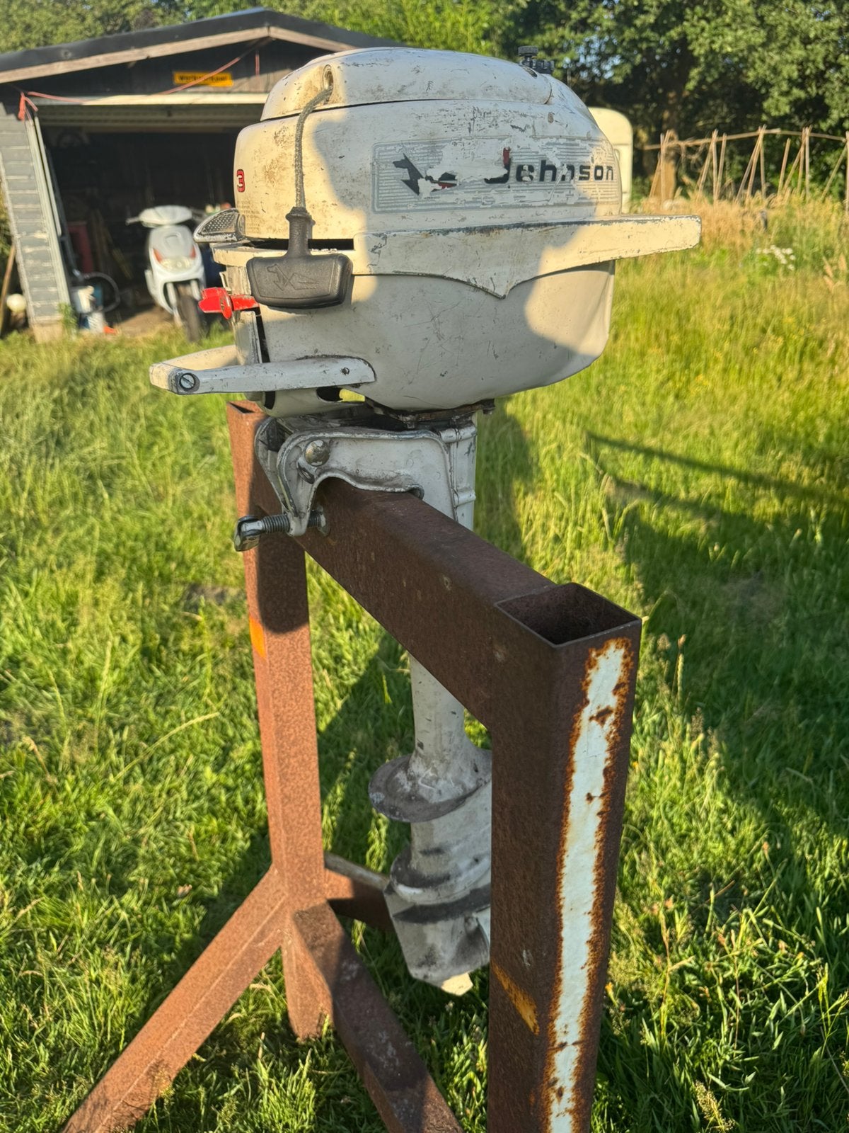 Johnson 3 pk buitenboord motor opknapper, Ophalen, Gebruikt, Motor en Techniek, Motorboot