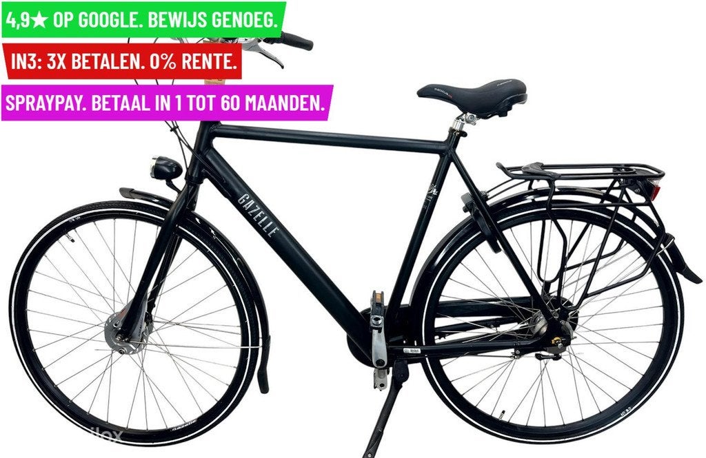 Herenfiets Gazelle 28"/60cm/3ver - Garantie/Levering, Fietsen en Brommers, Fietsen | Heren | Herenfietsen, 9713 Bv Groningen, Gebruikt