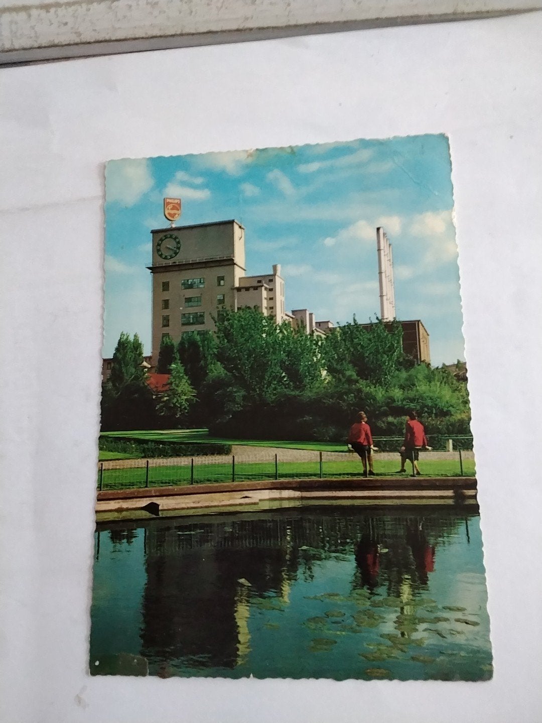 Oude ansichtkaart Philips fabriek EINDHOVEN, Ophalen of Verzenden, 1960 tot 1980, Gelopen, Noord-Holland