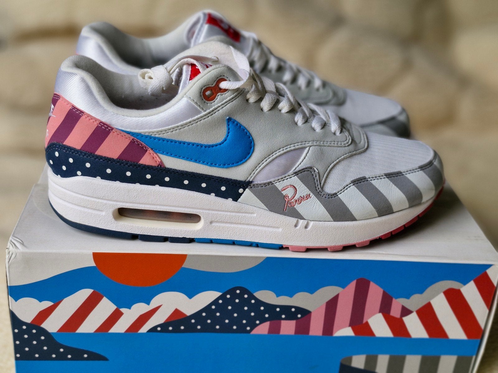Nike air max 1 Parra 44, Overige kleuren, Nike, Ophalen of Verzenden, Sneakers of Gympen