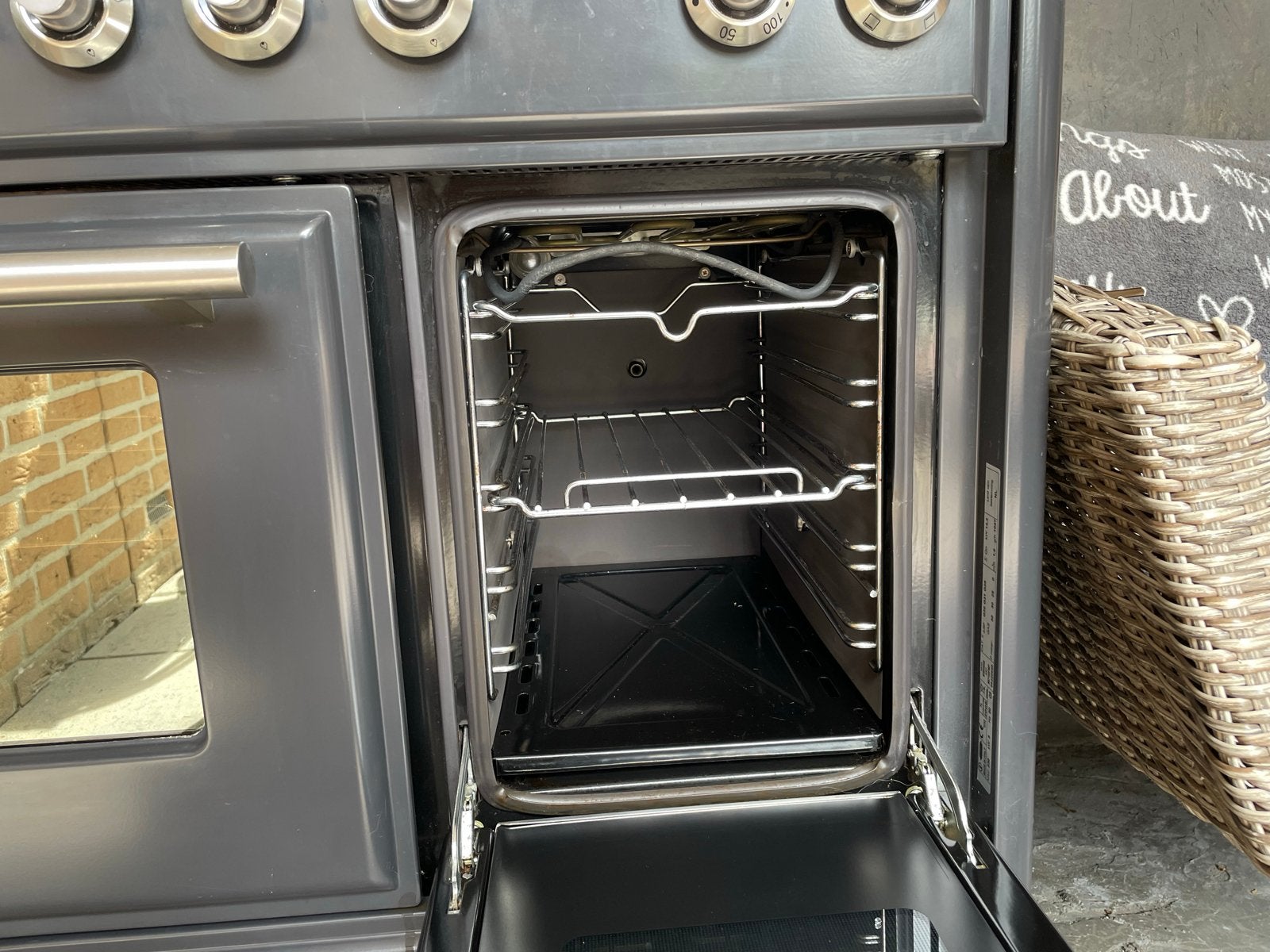 Boretti Fornuis - Gasfornuis met Dubbele Oven, Gebruikt, 60 cm of meer, Grill, Ophalen of Verzenden