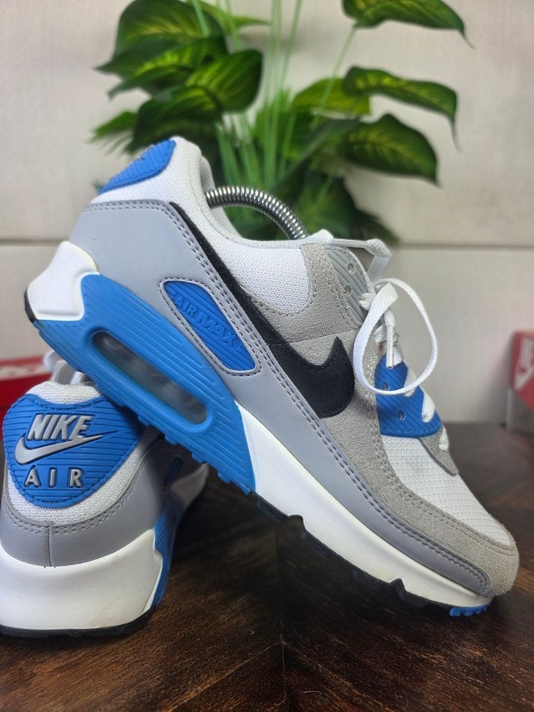Nike Air Max 90 Pure Platinum Photo Blue maat 42,5, Blauw, Nike, Ophalen of Verzenden, Nike