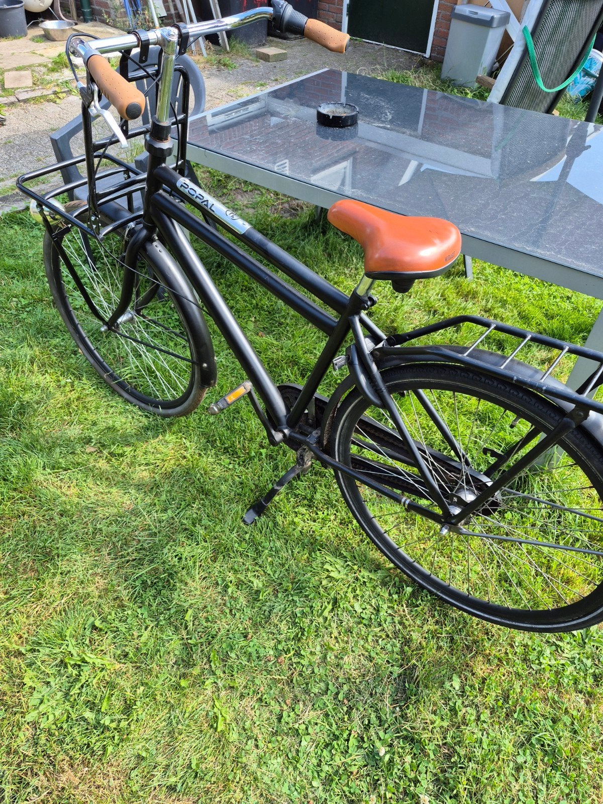 Popal fiets,28inch wielen, frame;51 cm zwart, Gebruikt, Popal transport fiets, Versnellingen, Ophalen