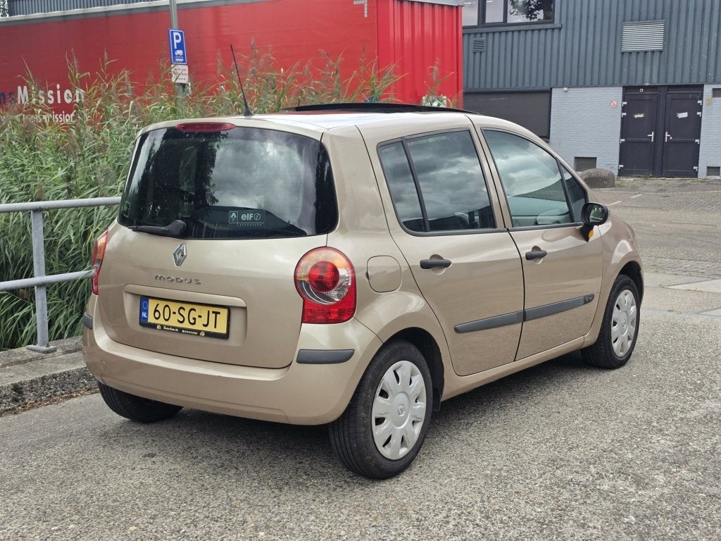 Renault Modus 1.6-16V Privilège Airco/Schuifdak ✅, Auto's, 15 km/l, 4 cilinders, Metallic lak, Origineel Nederlands