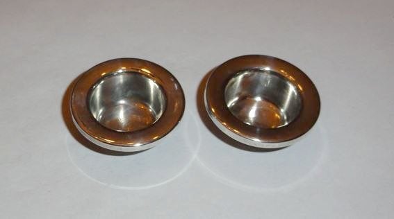 Bobeches verzilverd Druppelvangers Kaarsvetvangers, Verzenden, Zo goed als nieuw, Zilver, Overige typen