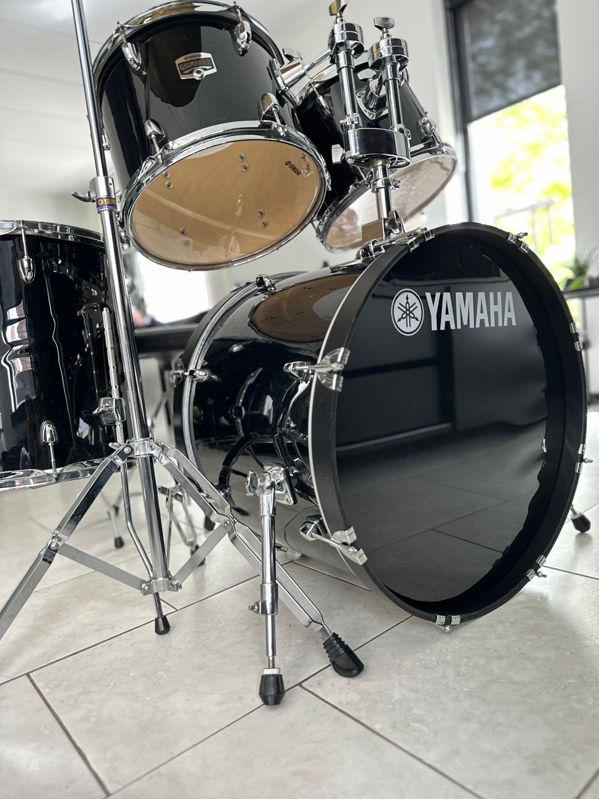 Yamaha Gigmaker Rydeen Standard Drumstel Zwart met Extra’s, Muziek en Instrumenten, Drumstellen en Slagwerk, Ophalen, Zo goed als nieuw