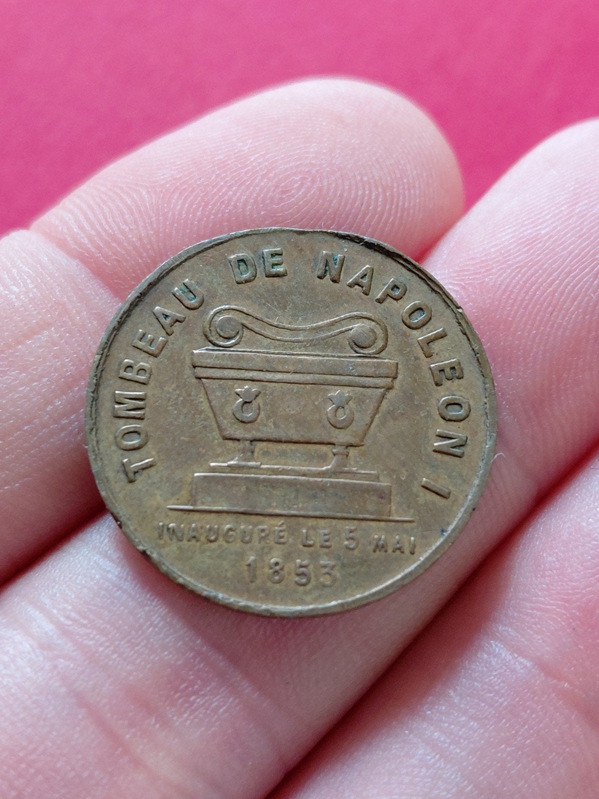 Historische munt Napoleon I - Tombeau de Napoleon I, Ophalen of Verzenden, Overige materialen
