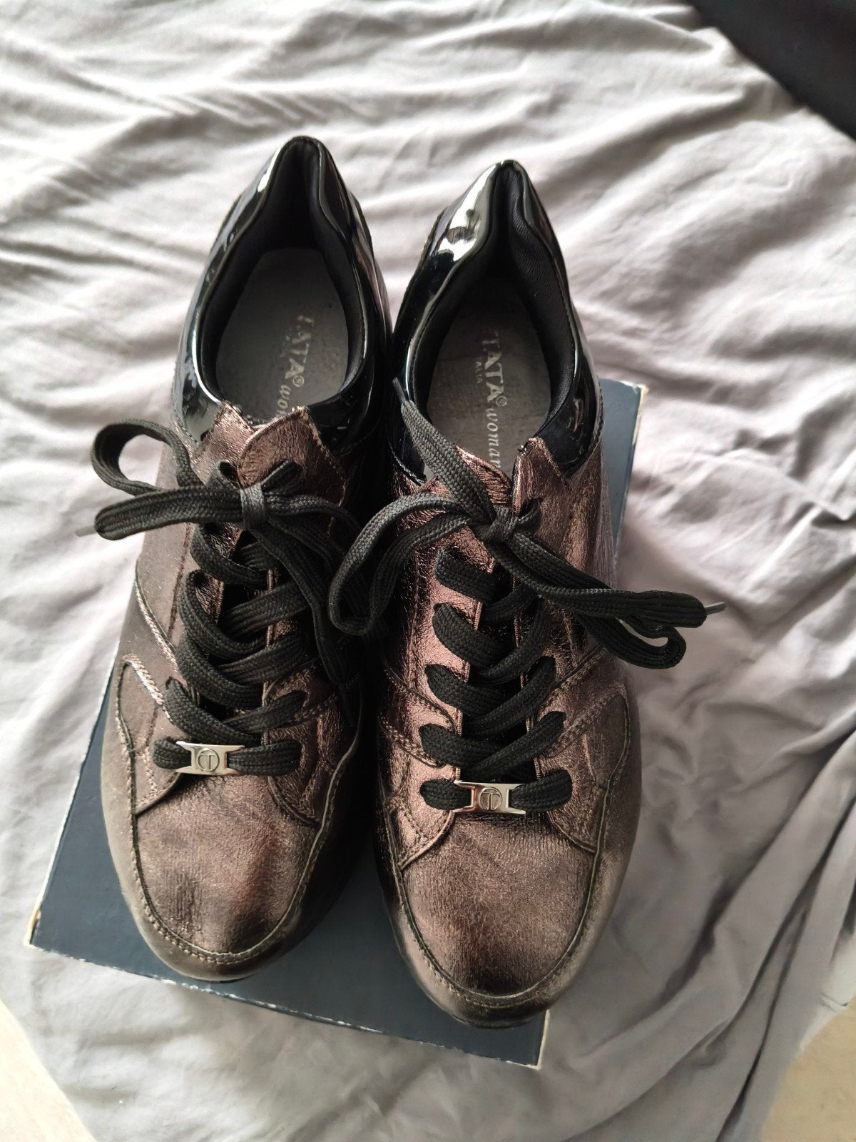 TATA Woman Italia Sneakers met Plateauzool, Bruin, Ophalen of Verzenden, TATA Woman Italia, Sneakers of Gympen