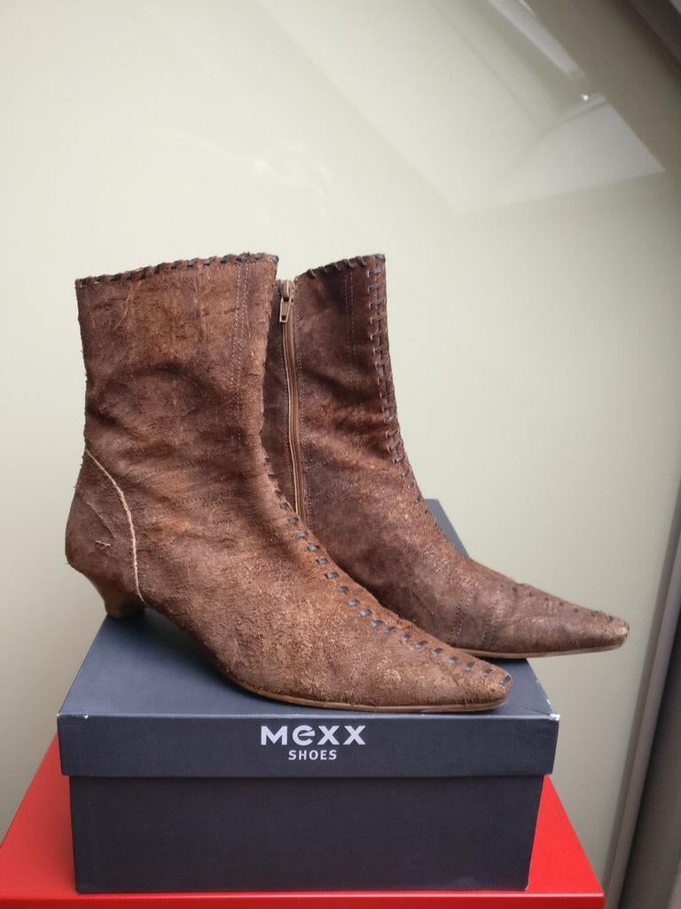 Bruin leren laarsje van Mexx lady boot fantasy maat 38, Kleding | Dames, Schoenen, Mexx, Bruin, Lage of Enkellaarzen, Ophalen of Verzenden