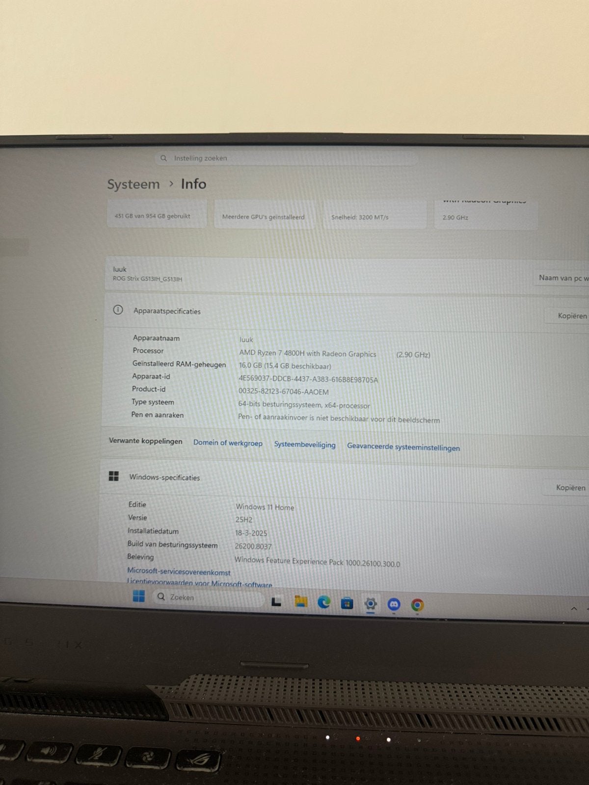 Foto 5 van ASUS ROG Strix G15 G513IH
