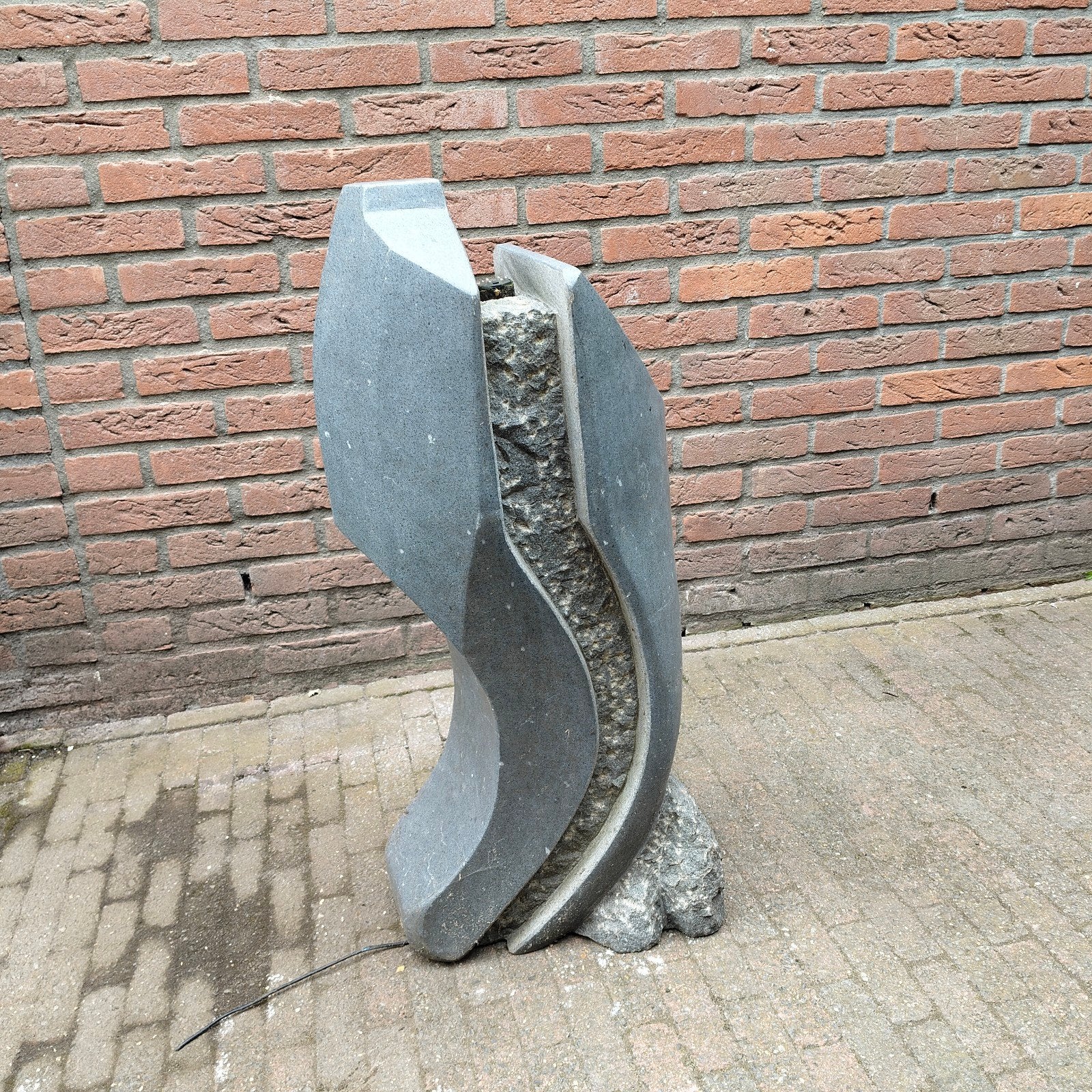 Natuurstenen Waterornament - Tuinfontein, Ophalen, Gebruikt, Steen, Abstract beeld