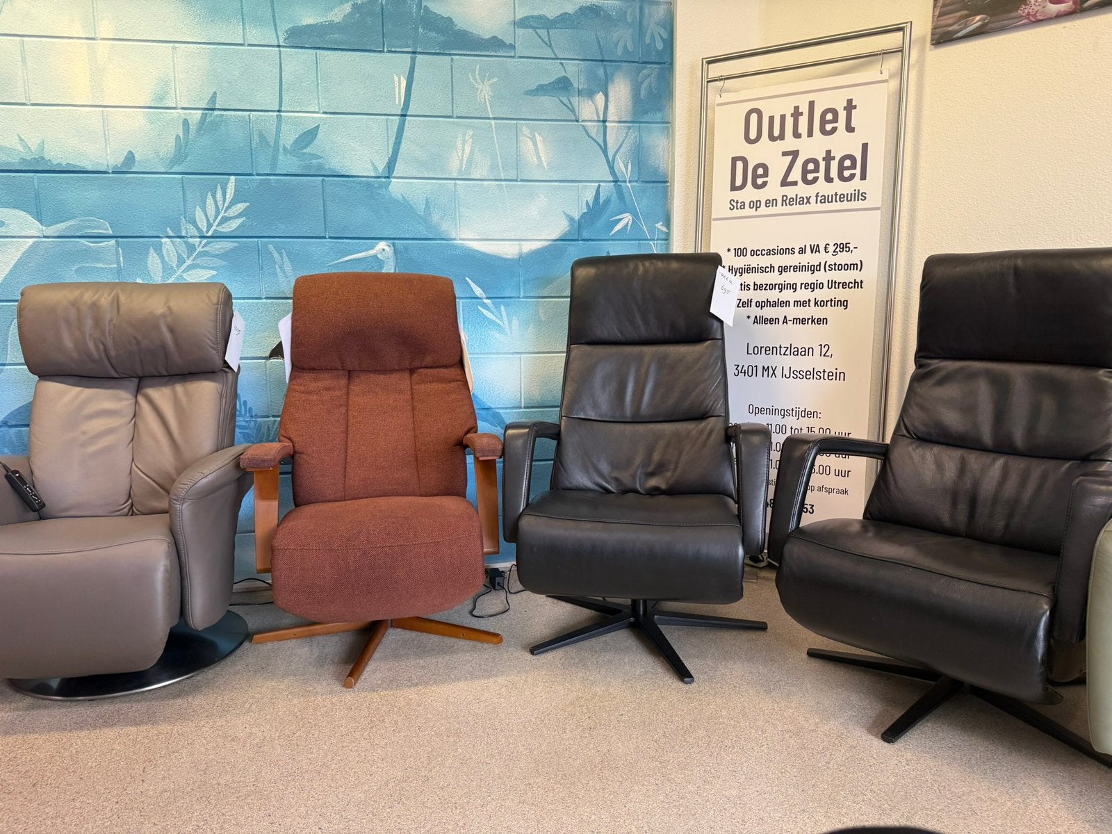 Staopstoel relaxfauteuil alleen A merken gratis bezorging, Ophalen of Verzenden, Lichtgewicht, Nieuw