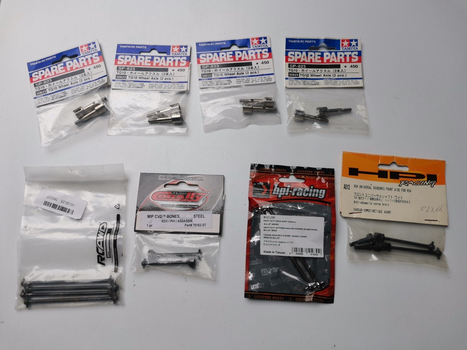 RC Assen en Wiel Axle - HPI Racing, Tamiya, Corally, RC4WD, Ophalen of Verzenden, Nieuw, Onderdeel