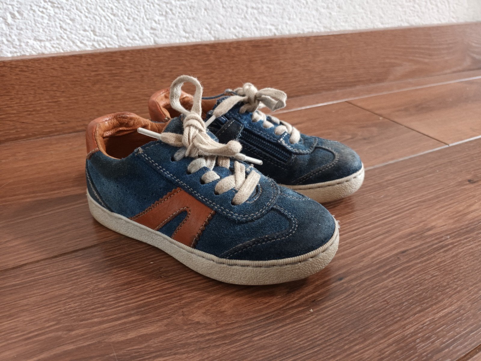 Romagnoli schoenen maat 25 blauw met veters en rits jongens, Kinderen en Baby's, Gebruikt, Schoenen, Ophalen of Verzenden, Romagnoli