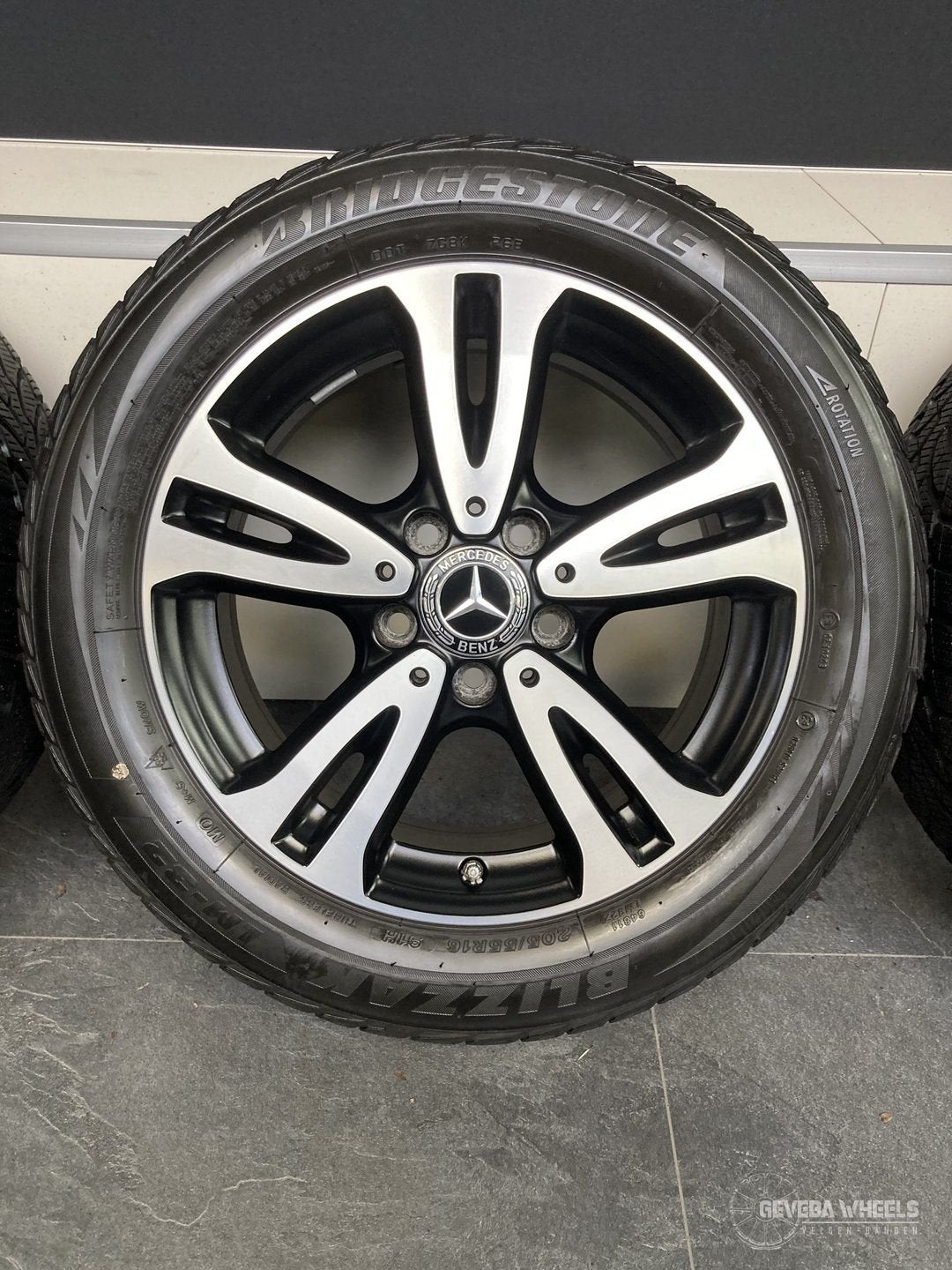 16” originele Mercedes A W176 B W246 velgen + winterbanden, Gebruikt, -, Banden en Velgen, -