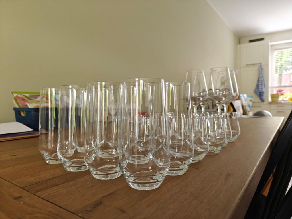 Glazenset Villeroy&Boch (Vivo): longdrink, water, rode wijn, Ophalen, Glas, Zo goed als nieuw, Wit