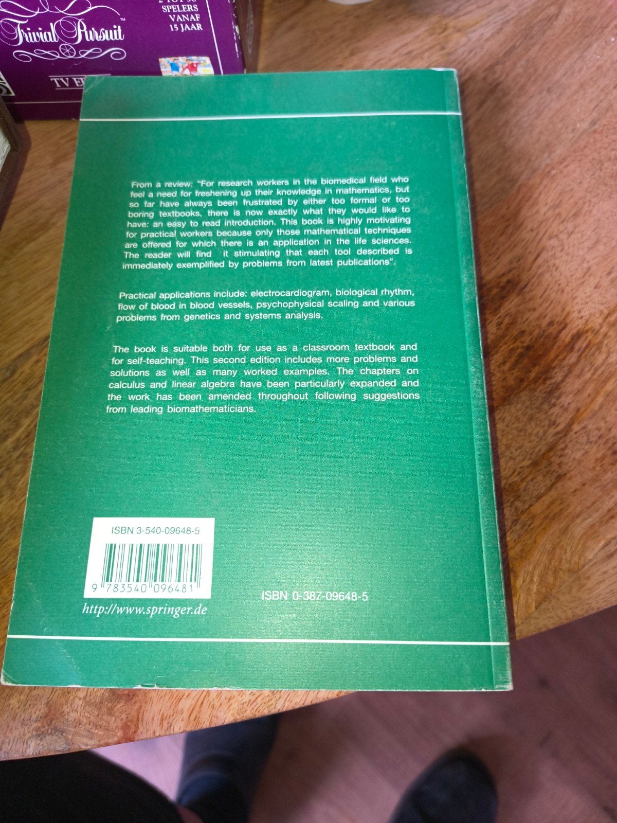 Introducions to mathematics for life scientists, Ophalen of Verzenden, Beta, Zo goed als nieuw