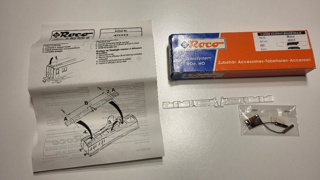 Roco 40313 - Binnenverlichting set, Gelijkstroom, Overige typen, Nieuw, Ophalen of Verzenden