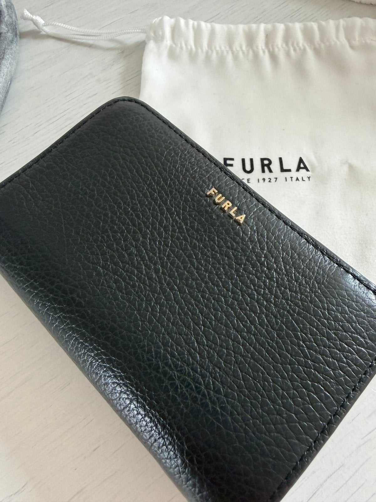 Furla Portrmonnees, Ophalen of Verzenden, Zo goed als nieuw, Zwart