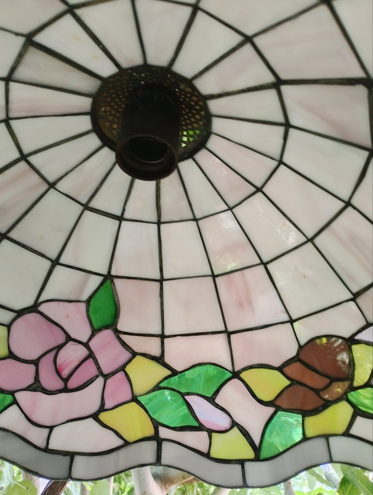 mooie lamp Tifani stijl, Ophalen, Glas
