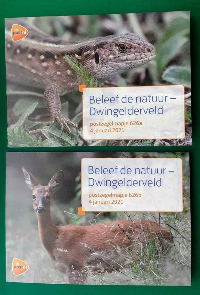 Postzegelmapje 626 A&B Beleef de Natuur Dwingelderveld -2021, Postzegels en Munten, Postzegels | Nederland, Verzenden, Na 1940