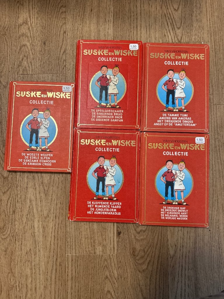 Suske en Wiske 5x4 bundel boeken, Eén stripboek, Ophalen of Verzenden, Gelezen, Willy Vandersteen