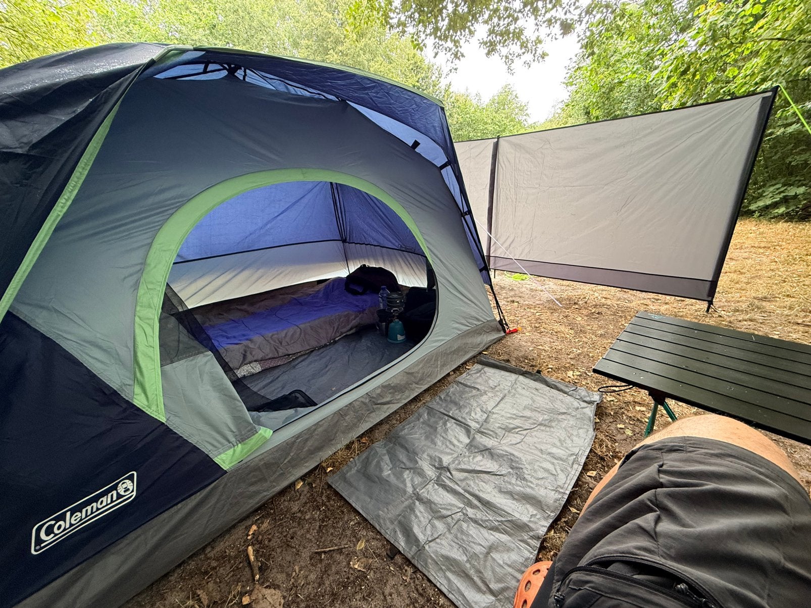 Colman 2 skydome, Caravans en Kamperen, Tenten, Ophalen, Zo goed als nieuw