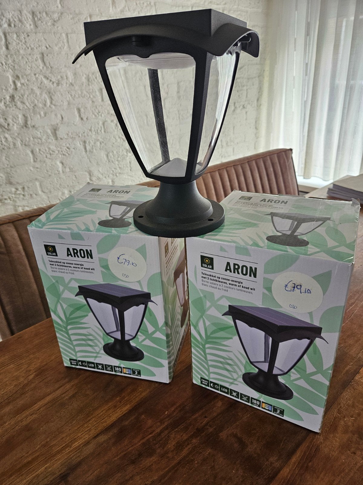 Solar Tuinlamp Aron - Nieuw in doos, Zonne-energie, Kunststof, Minder dan 50 watt, Overige typen